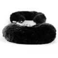 Lovetoy FLUFFY HANDCUFFS black plush handcuffs