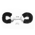 Lovetoy FLUFFY HANDCUFFS black plush handcuffs