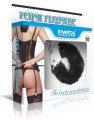 Lovetoy FLUFFY HANDCUFFS black plush handcuffs