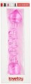 LoveToy GLASS ROMANCE 7" glass dildo pink