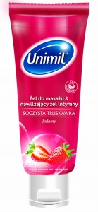 Unimil Juicy Strawberry Sensual Massage Gel 200 ml 